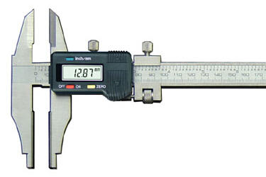 合金量面双外爪数显卡尺