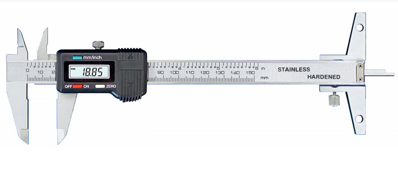 带深度尾座数显卡尺